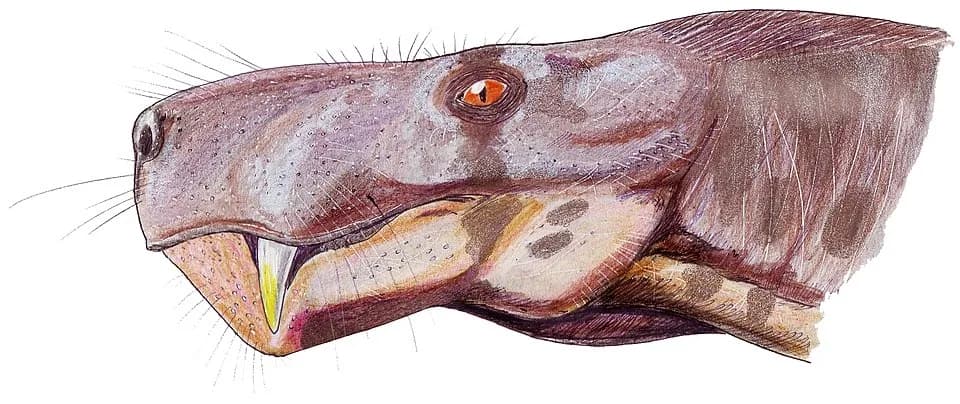 Reconstitution de Gorgonops torvus en vie