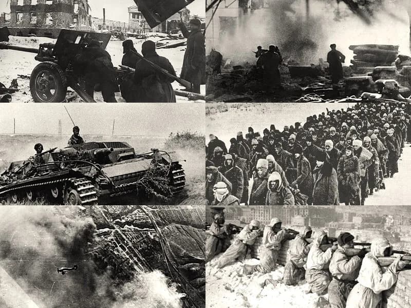 Soldats allemands durant la bataille de Stalingrad
