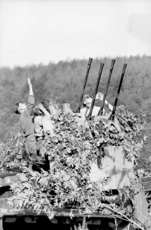 Artillerie antiaérienne allemande sur le front de Koursk