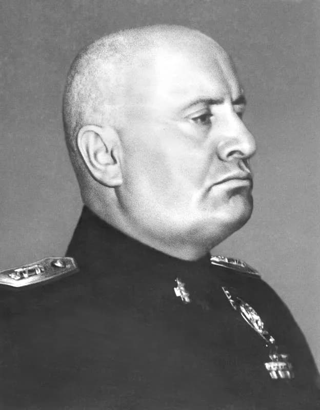 Mussolini lors d'un discours public