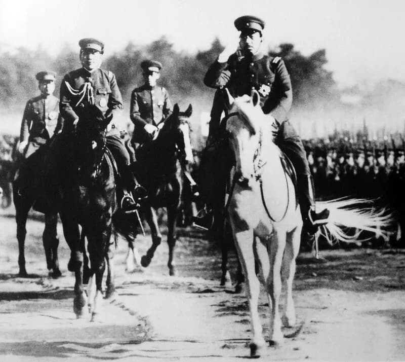 Empereur Hirohito en uniforme militaire, 1938