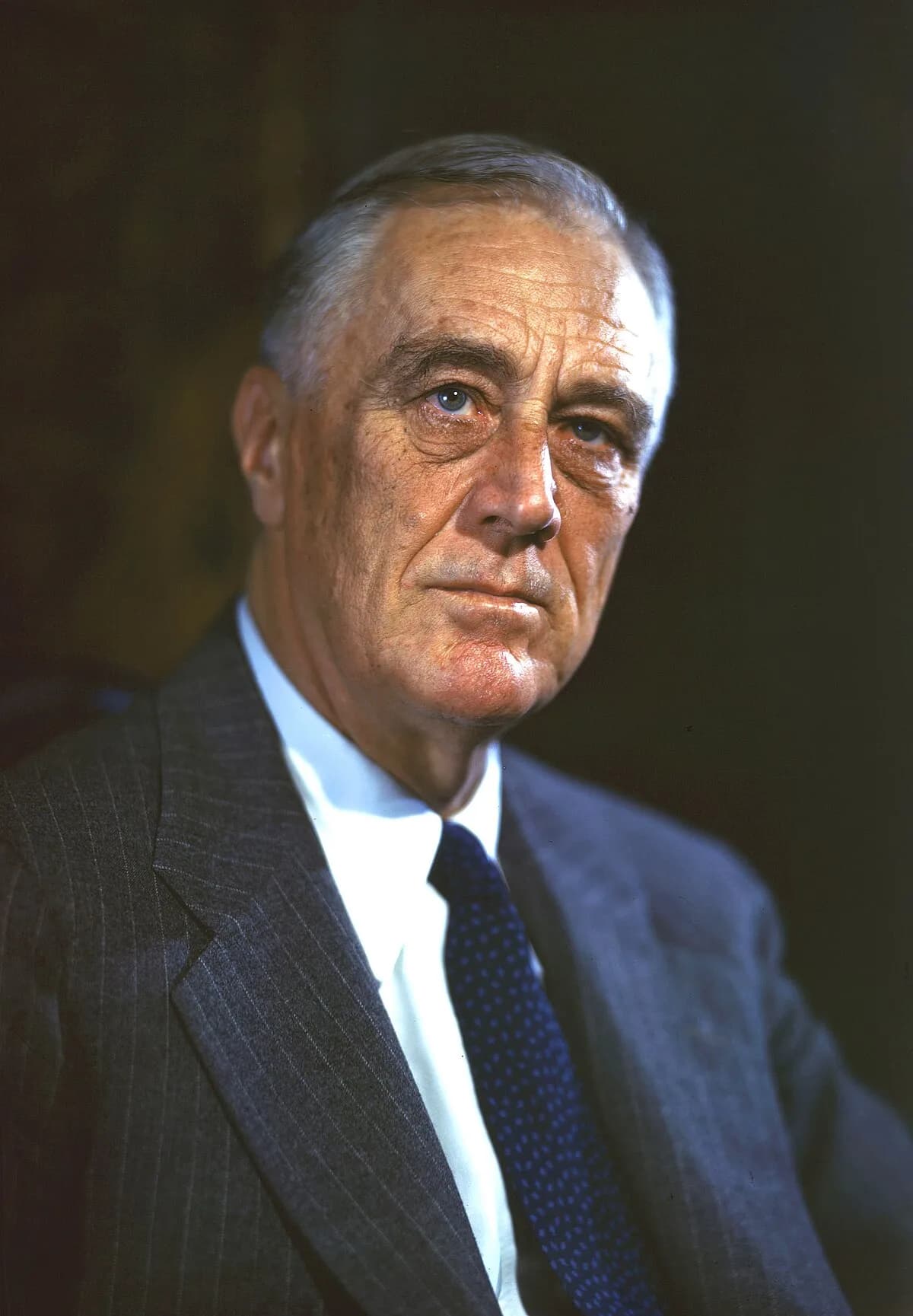 Portrait en couleur de Franklin D. Roosevelt, 1944