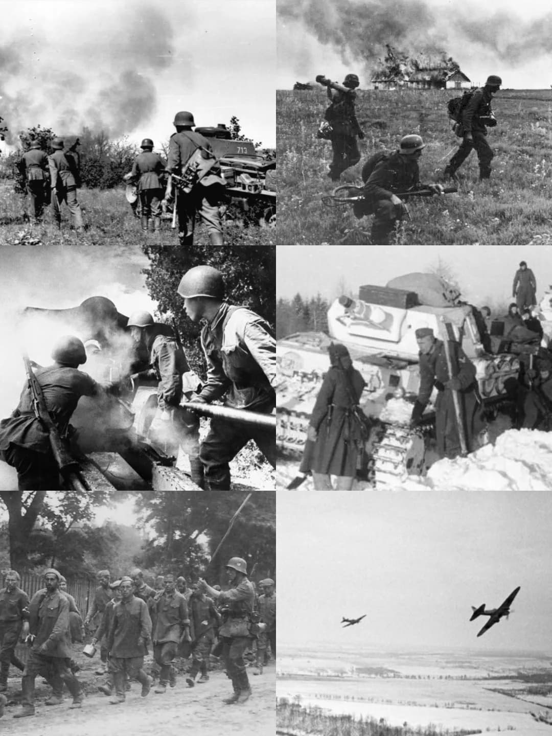 Collage photographique de l'opération Barbarossa
