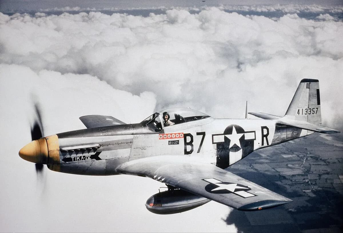 P-51 Mustang en vol