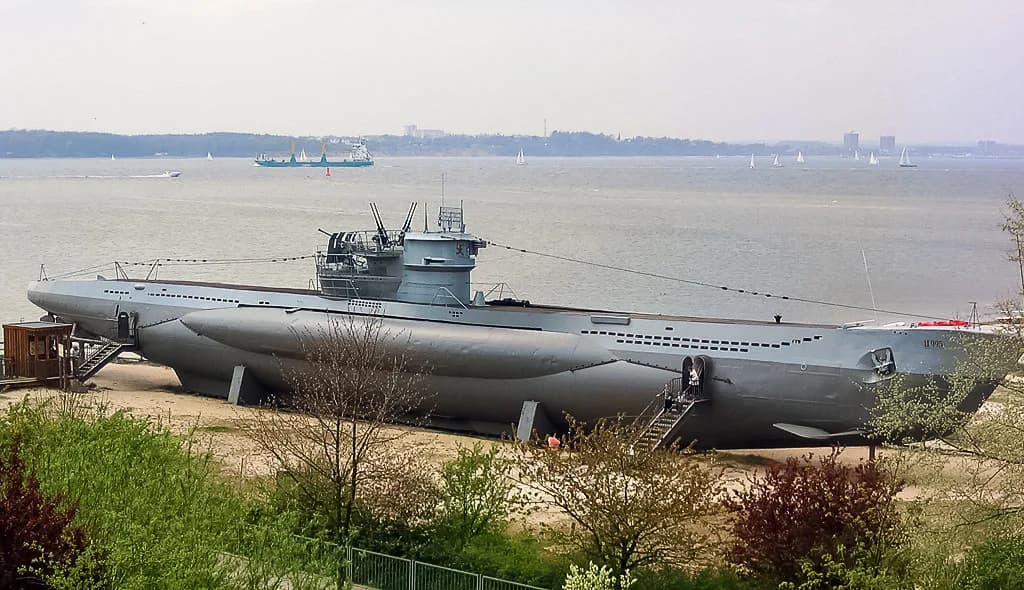 U-995, sous-marin Type VII préservé à Laboe, Allemagne