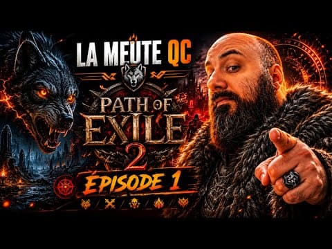 🔴 PREMIER LIVE YOUTUBE ! Path of Exile 2 — Classe Moine FR-QC | La Meute QC