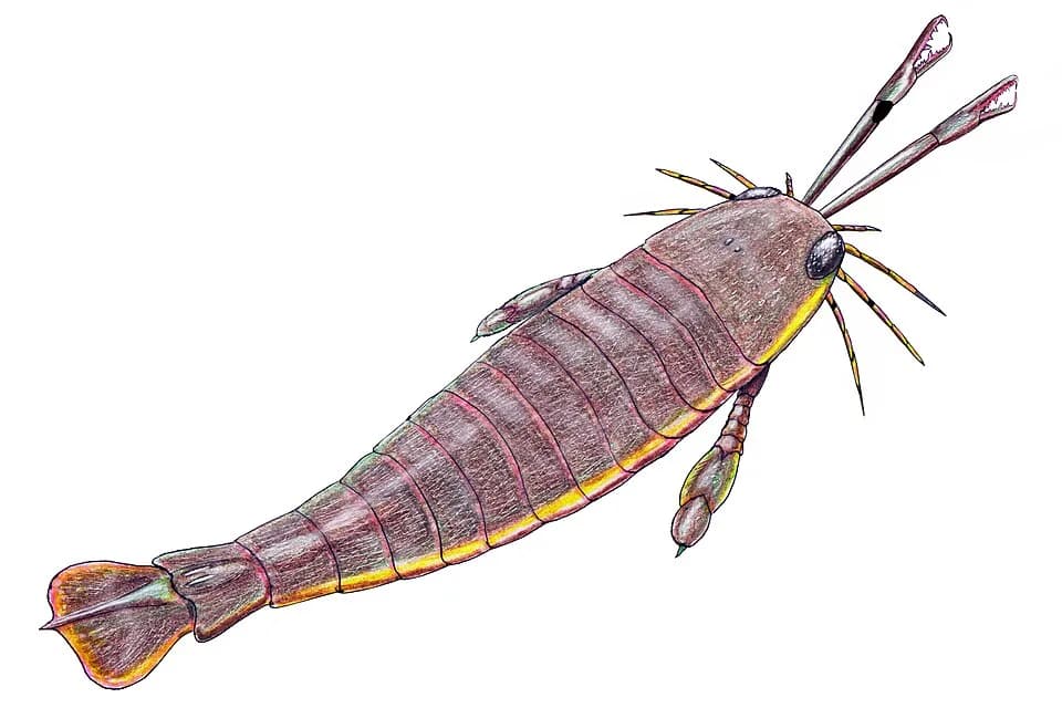 Reconstitution de Jaekelopterus rhenaniae montrant sa taille impressionnante