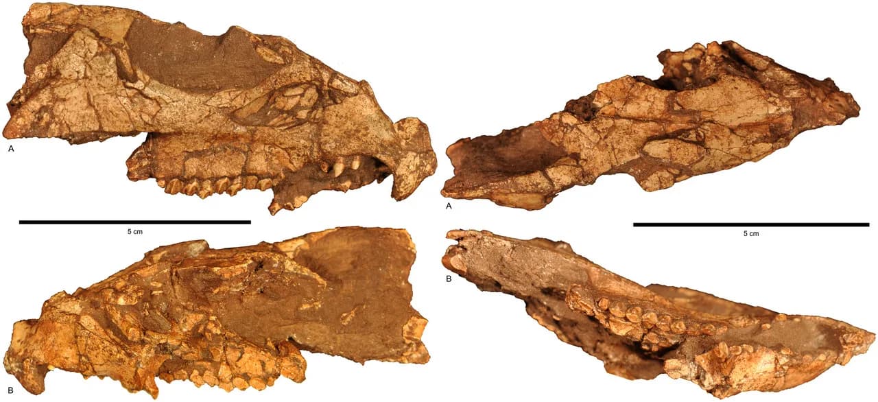 Crâne fossile d'Aquilops americanus