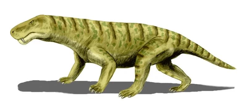 Reconstitution d'Inostrancevia, le plus grand gorgonopsien