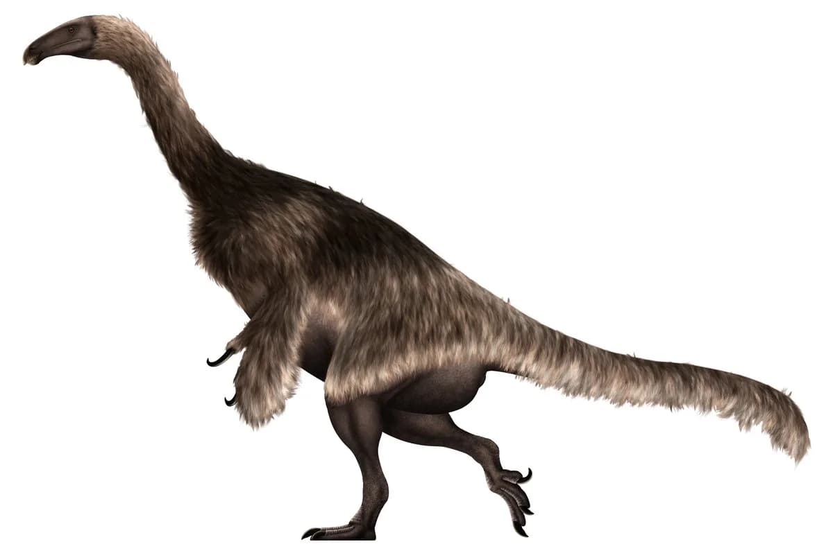Reconstitution de Nothronychus mckinleyi avec ses griffes caractéristiques